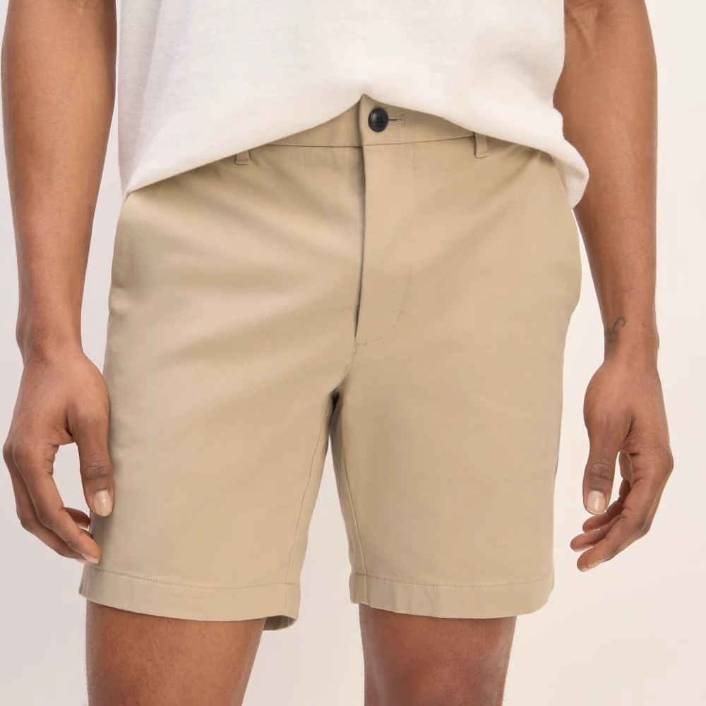 Everlane THE 7” SLIM-FIT PERFORMANCE CHINO SHORT Khaki Sz 29 nwt